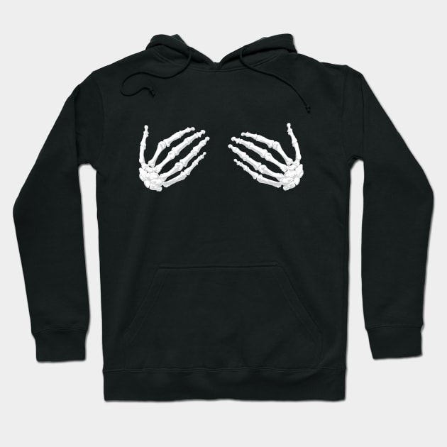 Naughty Skeleton Hands Hoodie by LucyMacDesigns